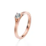 Pierścionek z diamentem różowe złoto AJPZ_106